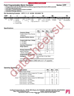 CPPX1-A5BC datasheet  